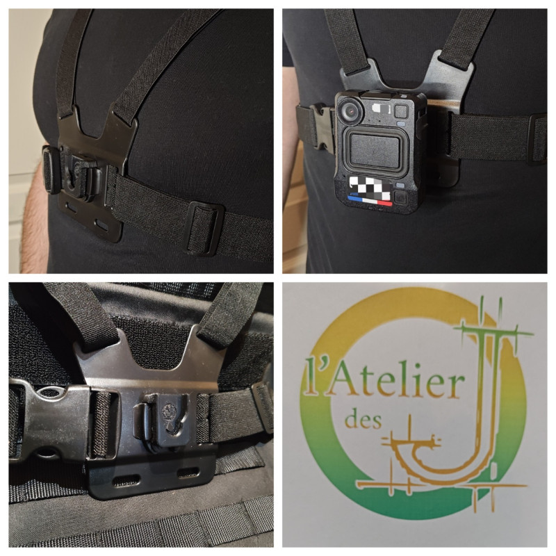 Adaptateur Harnais Style "GoPro" – Version Compatible KlickFast