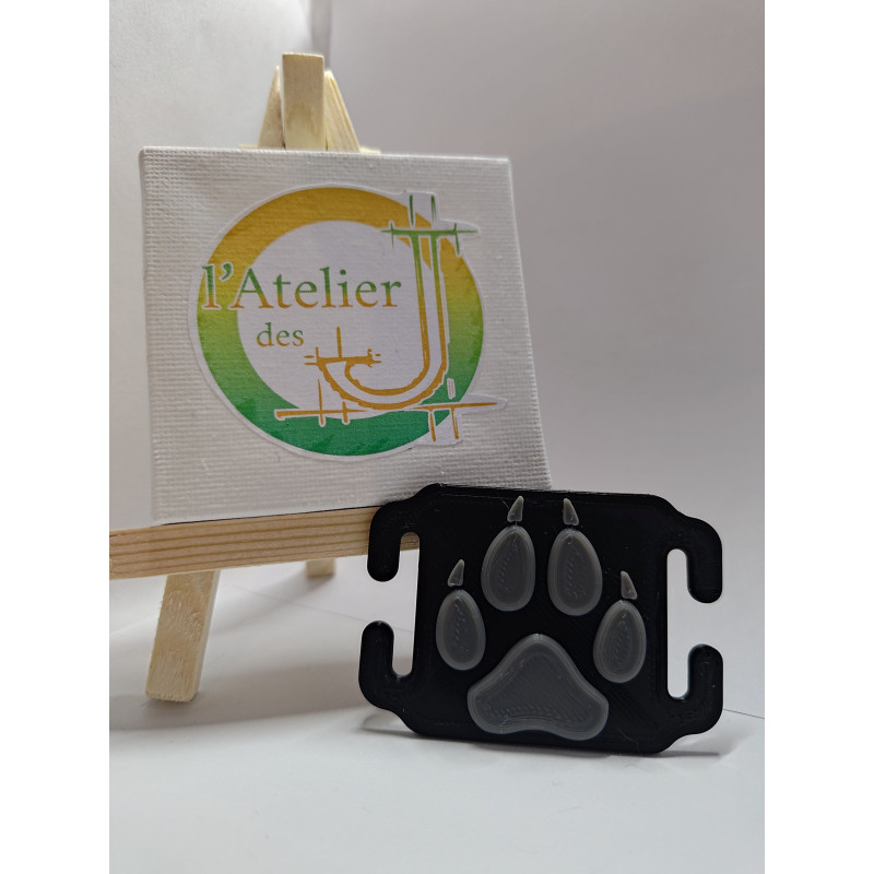 Plaque K9 – Patte de Chien – Identification Cynophile MOLLE