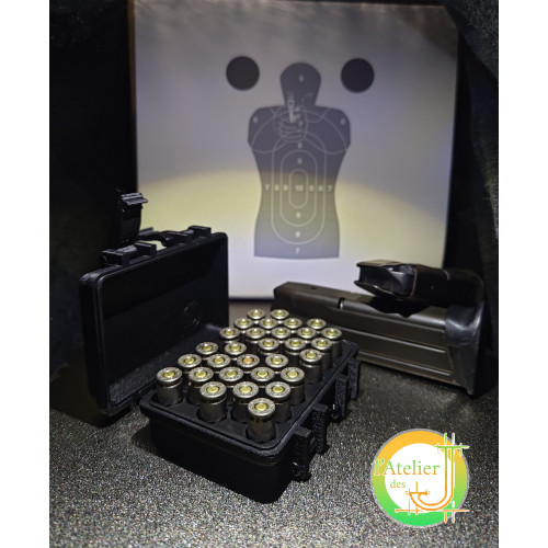 9mm Cartridge Box – Secure Storage for Shooting Sessions