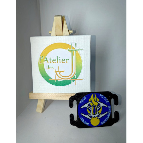 Plaque MOLLE Télé-Pilote Drone Gendarmerie - Identification Pro