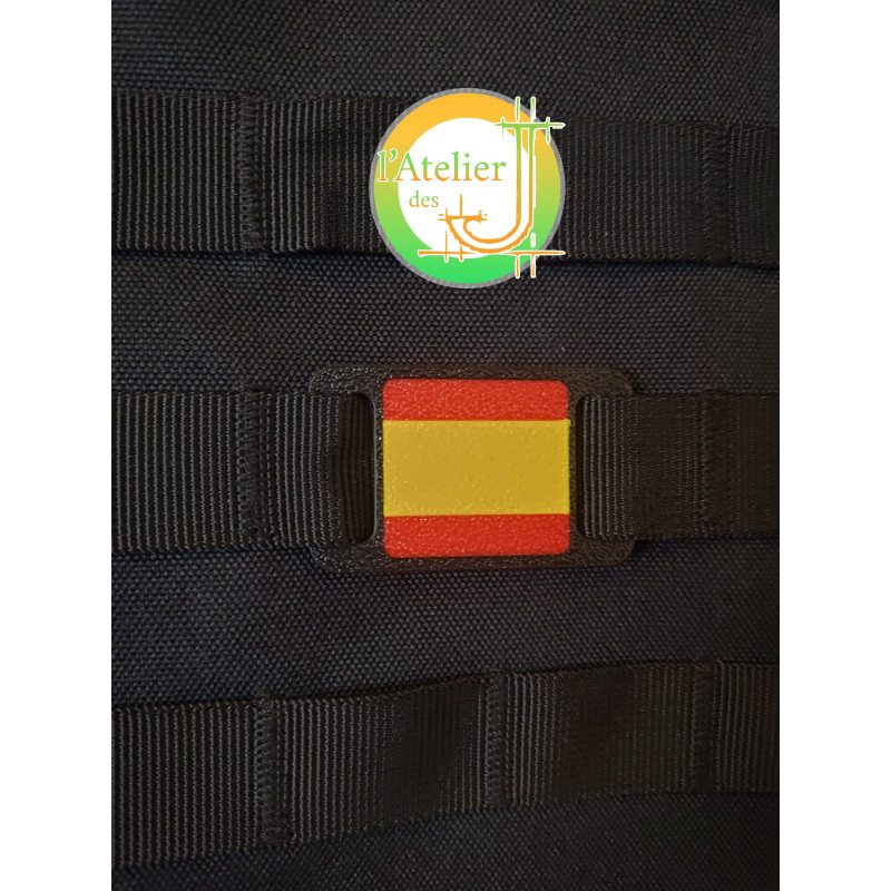 Plaque MOLLE Drapeau Espagne - Patch Tactique