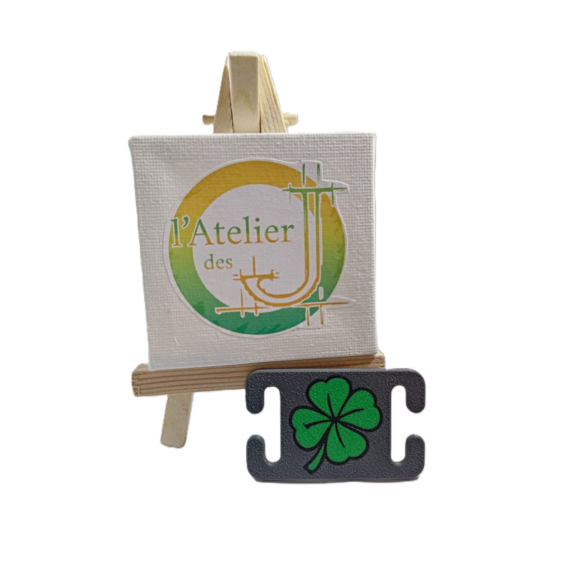 Plaque MOLLE Trèfle à quatre feuilles – Porte-bonheur tactique Made in France
