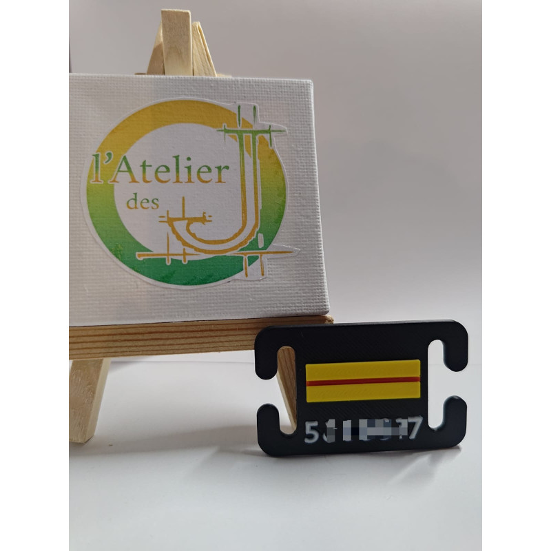 Grade Adjudant GN / Brigadier PN - Plaque MOLLE tactique