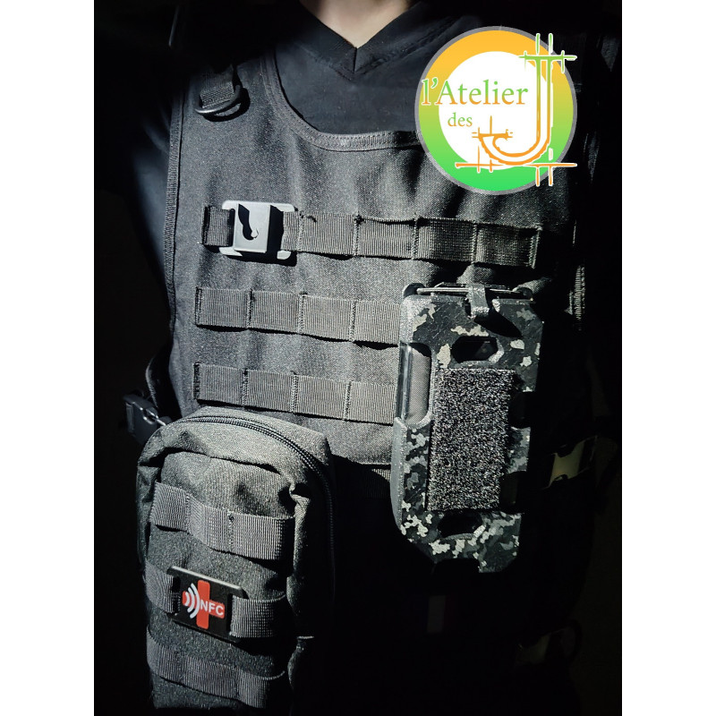Support MOLLE pour téléphone CROSSCALL NEO - vertical