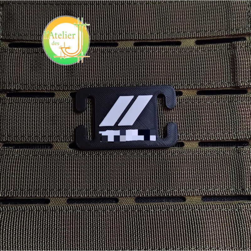 Grade Gendarme de Carrière / Gardien de la Paix – Plaque MOLLE Identification