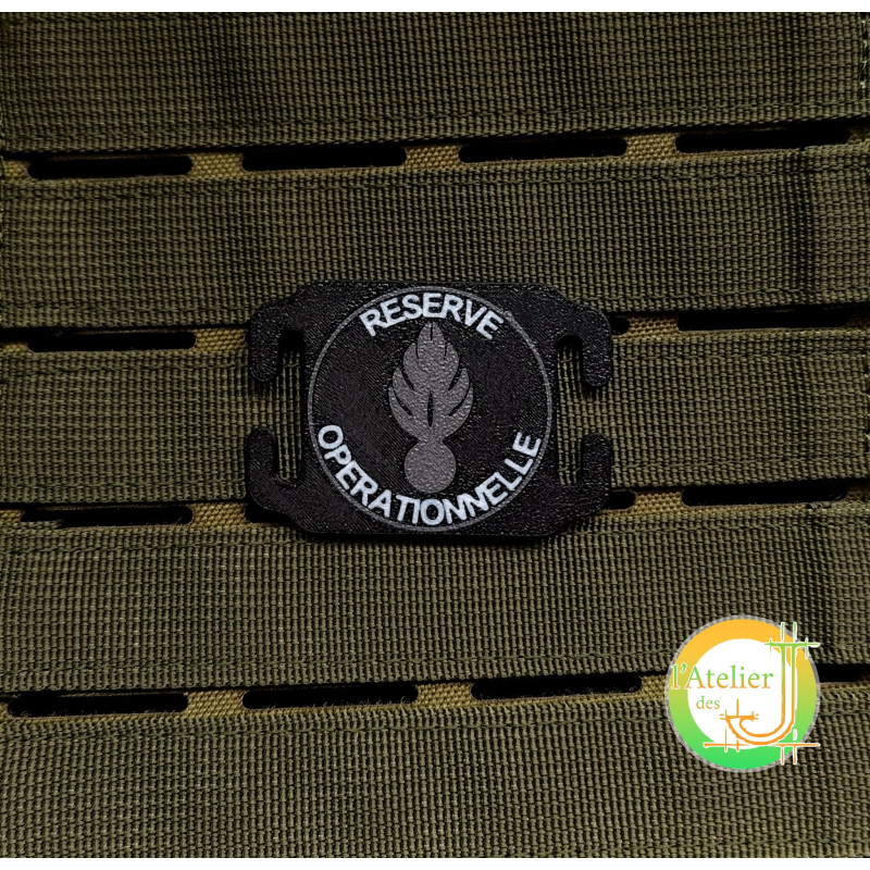 Plaque MOLLE Réserve Gendarmerie - Identification Réserve Opérationnelle