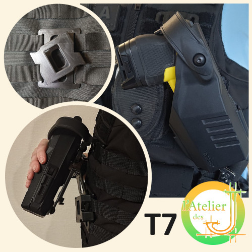 MOLLE Adapter Plate for Taser T7 Holster – Safariland Compatible