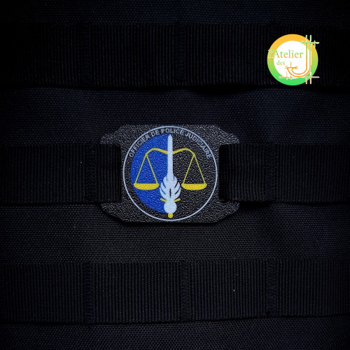 Plaque MOLLE OPJ Gendarmerie - Identification Officier Judiciaire