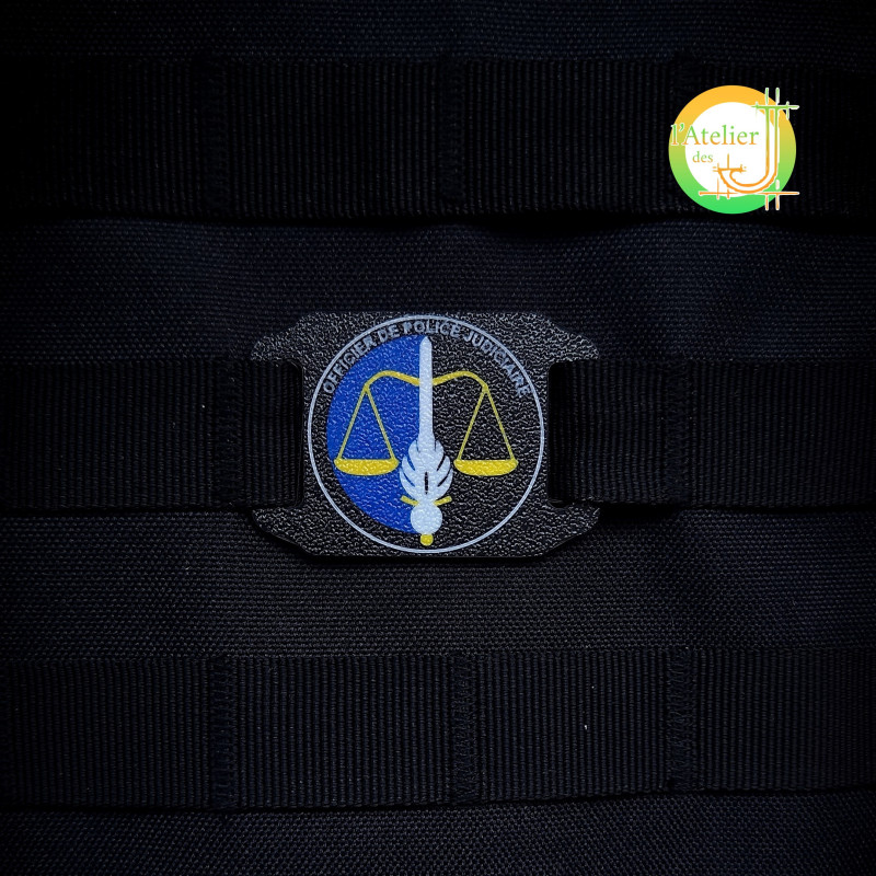 Plaque MOLLE OPJ Gendarmerie - Identification Officier Judiciaire