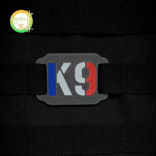 K9 Blue White Red Patch – MOLLE K9 Unit Identifier