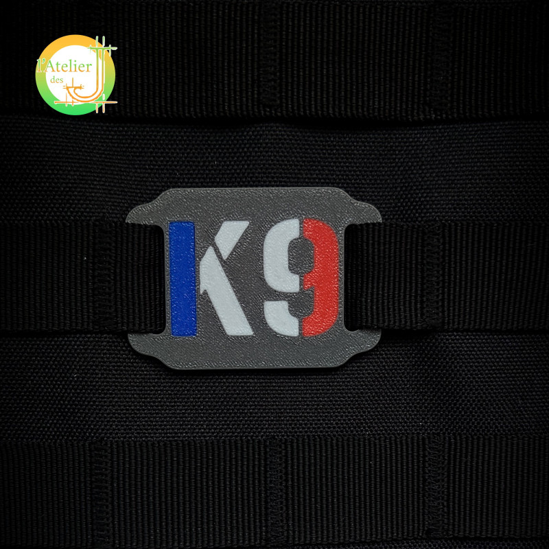 K9 Blue White Red Patch – MOLLE K9 Unit Identifier