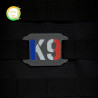 Plaque K9 bleu blanc rouge – Patch cynophile MOLLE