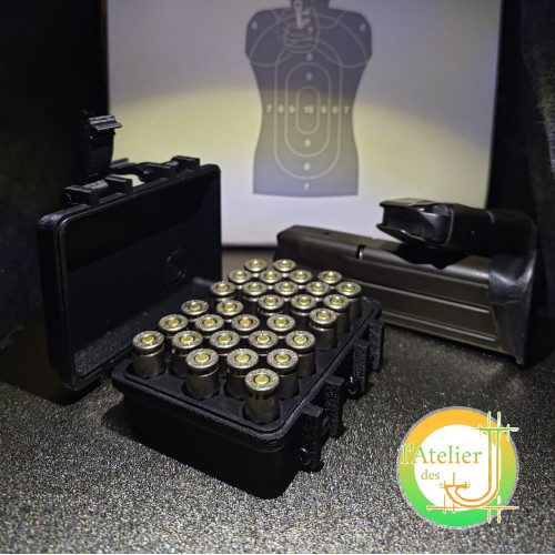 9mm Cartridge Box – Secure Storage for Shooting Sessions