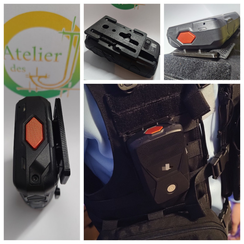Accroche déport X-COMM Crosscall – Fixation MOLLE gilet tactique