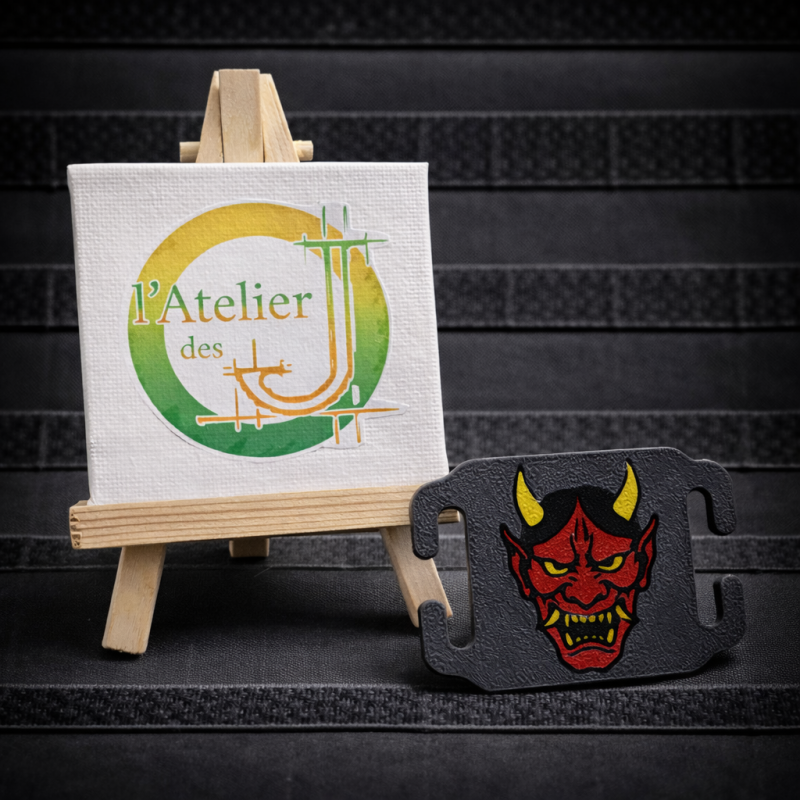 MOLLE Panel Oni - Japanese Demon Mask Tactical Accessory