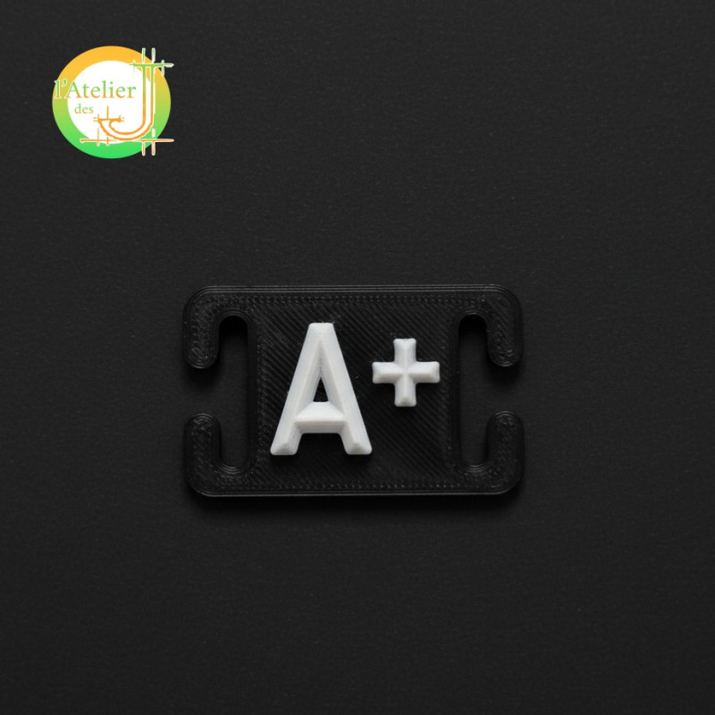 Plaque MOLLE Groupe Sanguin | Identification Tactique