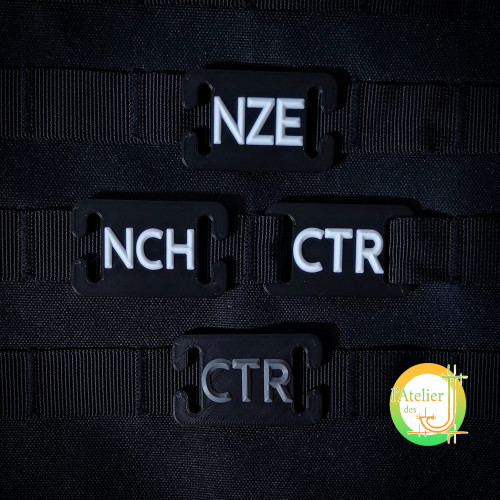 Custom MOLLE Plate – Trigram, Callsign, Identification