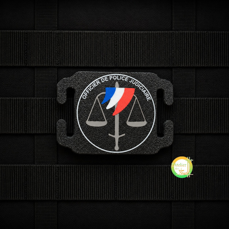 Plaque MOLLE OPJ - Officier de Police Judiciaire